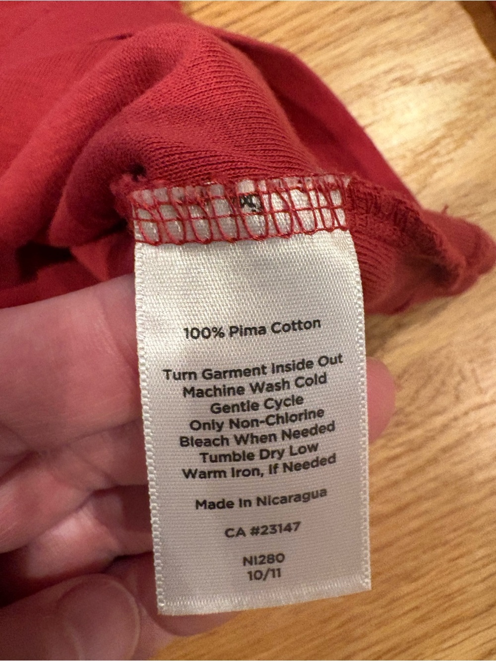 Lot of 2 Talbots Pima Cotton Tee. Sz PS. Long & 3/4 sleeve. - Picture 4 of 4